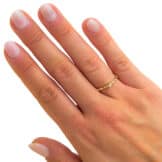 Hånd SKRÅ - Guld diamant lille- Deadwood Curves