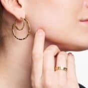 Deadwood Square kollektion - Guld smykker - Guld ringe - Guld øreringe